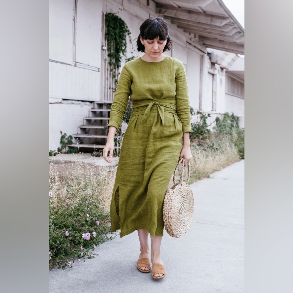 Fauxgerty “The Frannie” Vintage Linen Dress